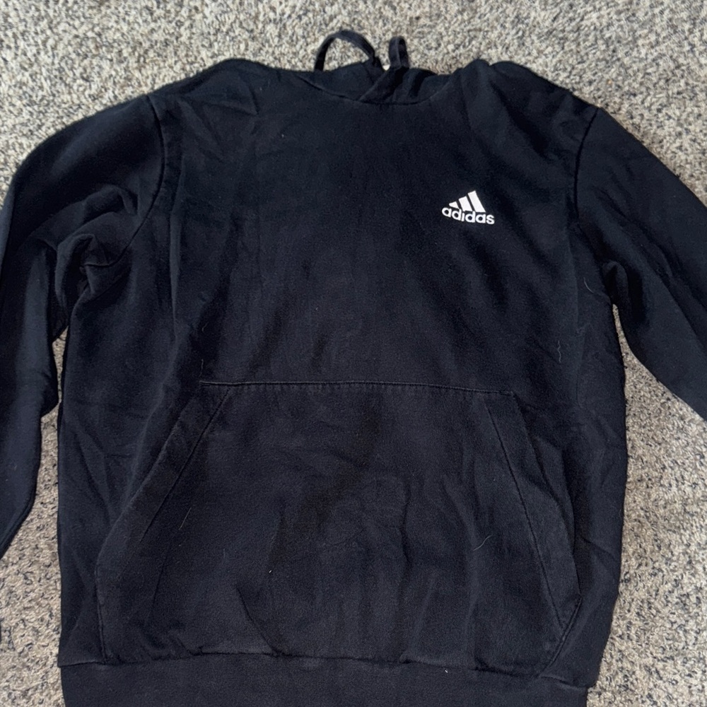 Adidas Black Pullover with White Logo